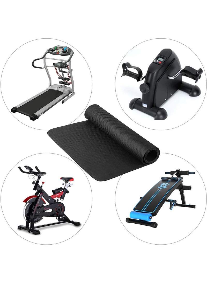 CHIYLE Foldable Exercise Equipment Mat, 190 x 85cm Thick, Non-Slip Treadmill, Weight Bench & Walking Pad Mat for Carpet & Hardwood Floors, Shock Absorbing Floor Protector for Home Gym - Image 2